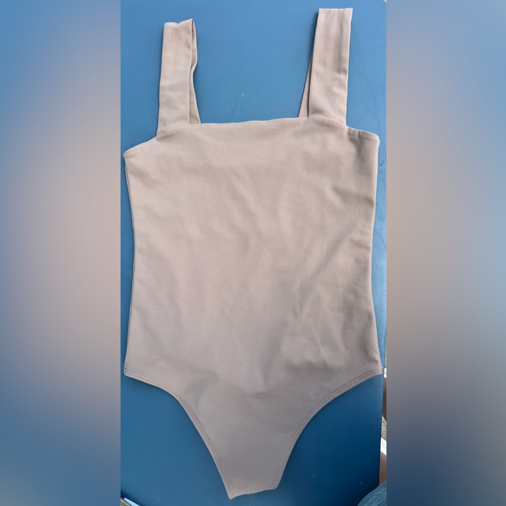 Abercrombie & Fitch Tan Soft Collection Bodysuit - Small